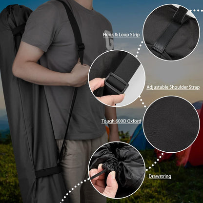 Foldable Camp Chair Replacement Bag Carrying Bag Large Mouth Bag with Shoulder Strap for Outdoor Camping, Heavy Duty Large Storage Folding Chair Bag 48 inches (Chair is not Included)