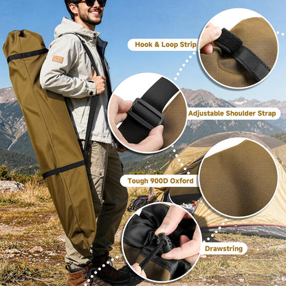 Foldable Camp Chair Replacement Bag Carrying Bag Large Mouth Bag with Shoulder Strap for Outdoor Camping, Heavy Duty Large Storage Folding Chair Bag 48 inches (Chair is not Included)
