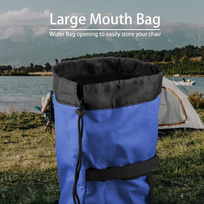 Foldable Camp Chair Replacement Bag Carrying Bag Large Mouth Bag with Shoulder Strap for Outdoor Camping, Heavy Duty Large Storage Folding Chair Bag 48 inches (Chair is not Included)