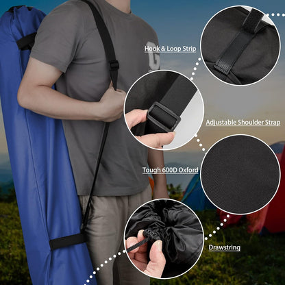 Foldable Camp Chair Replacement Bag Carrying Bag Large Mouth Bag with Shoulder Strap for Outdoor Camping, Heavy Duty Large Storage Folding Chair Bag 48 inches (Chair is not Included)