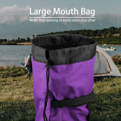 Foldable Camp Chair Replacement Bag Carrying Bag Large Mouth Bag with Shoulder Strap for Outdoor Camping, Heavy Duty Large Storage Folding Chair Bag 48 inches (Chair is not Included)