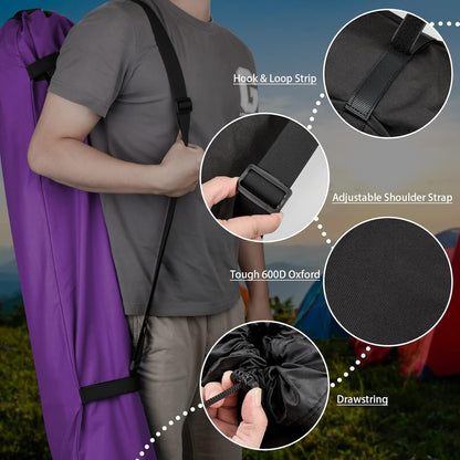 Foldable Camp Chair Replacement Bag Carrying Bag Large Mouth Bag with Shoulder Strap for Outdoor Camping, Heavy Duty Large Storage Folding Chair Bag 48 inches (Chair is not Included)