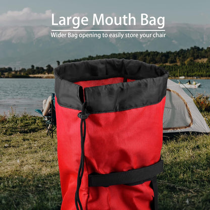 Foldable Camp Chair Replacement Bag Carrying Bag Large Mouth Bag with Shoulder Strap for Outdoor Camping, Heavy Duty Large Storage Folding Chair Bag 48 inches (Chair is not Included)