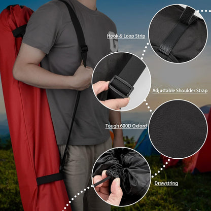 Foldable Camp Chair Replacement Bag Carrying Bag Large Mouth Bag with Shoulder Strap for Outdoor Camping, Heavy Duty Large Storage Folding Chair Bag 48 inches (Chair is not Included)
