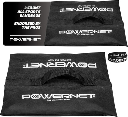 All Sport Sandbags, Portable Soccer Goal Stability Sand Bags, Extra Weight for Football, Softball or Baseball Net, Fill Heavy Duty Bags with Sand or Weighted Balls