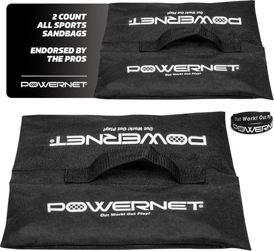 All Sport Sandbags, Portable Soccer Goal Stability Sand Bags, Extra Weight for Football, Softball or Baseball Net, Fill Heavy Duty Bags with Sand or Weighted Balls