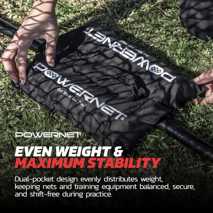 All Sport Sandbags, Portable Soccer Goal Stability Sand Bags, Extra Weight for Football, Softball or Baseball Net, Fill Heavy Duty Bags with Sand or Weighted Balls