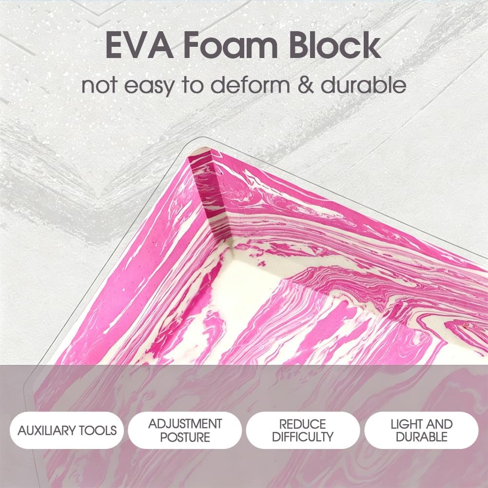 4 Pcs Yoga Blocks High Density EVA Yoga Brick Foam Blocks to Improve Strength, Flexibility and Balance, Non-Slip Surface for Yoga Pilates Meditation