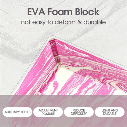 4 Pcs Yoga Blocks High Density EVA Yoga Brick Foam Blocks to Improve Strength, Flexibility and Balance, Non-Slip Surface for Yoga Pilates Meditation