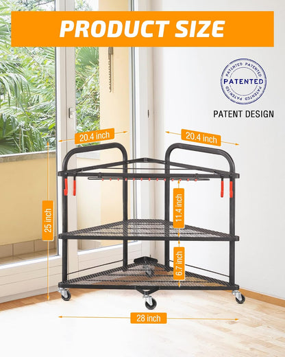 Home Gym Storage Rack for Dumbbells, Kettlebells and Yoga Mats