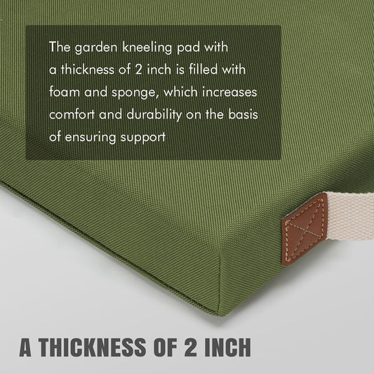HappyPicnic Extra Thick Kneeling Pad, 1 Pack, Green, 17.5 x 11 x 2in