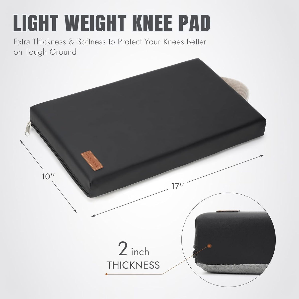 HappyPicnic Extra Thick Kneeling Pad, 1 Pack, Green, 17.5 x 11 x 2in