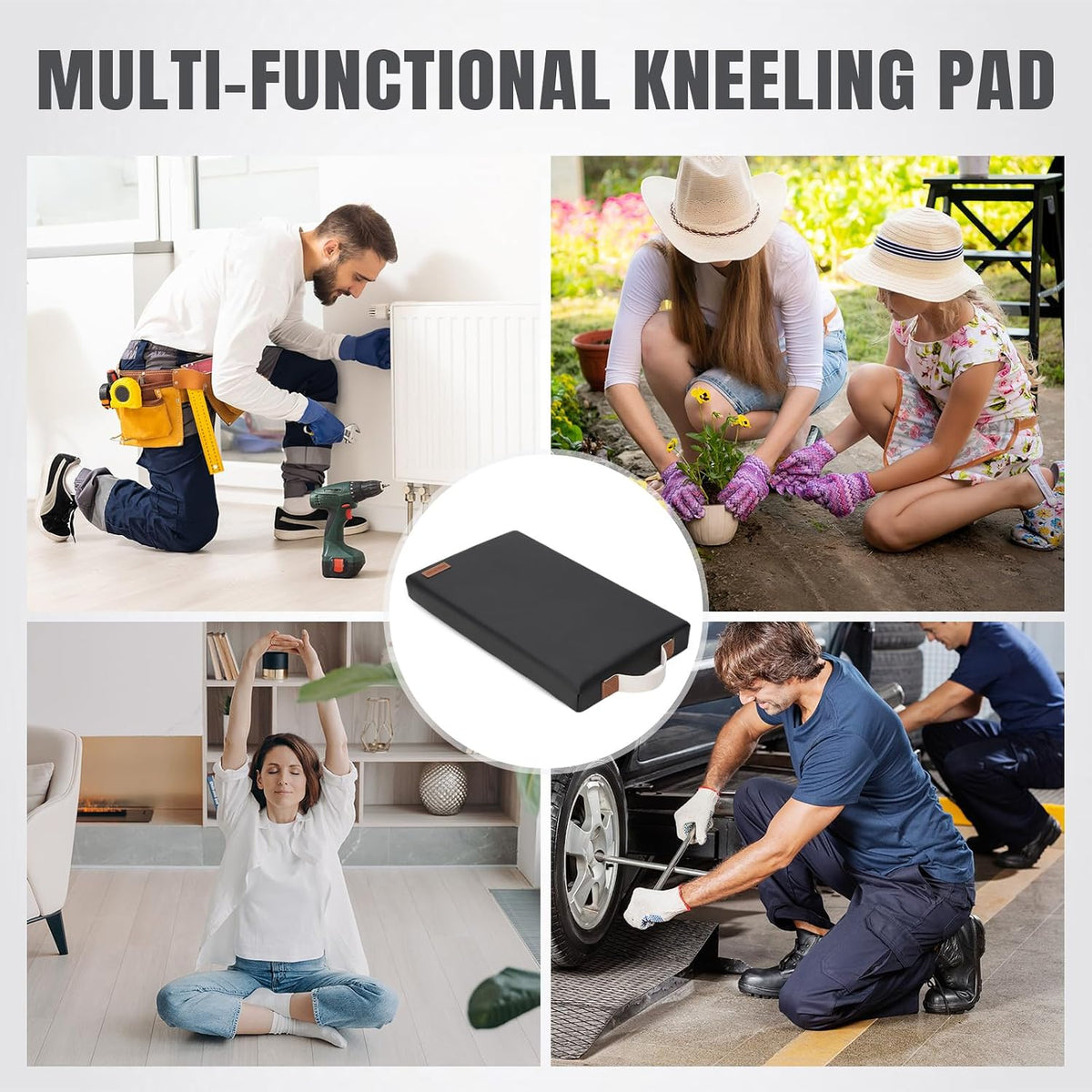 HappyPicnic Extra Thick Kneeling Pad, 1 Pack, Green, 17.5 x 11 x 2in