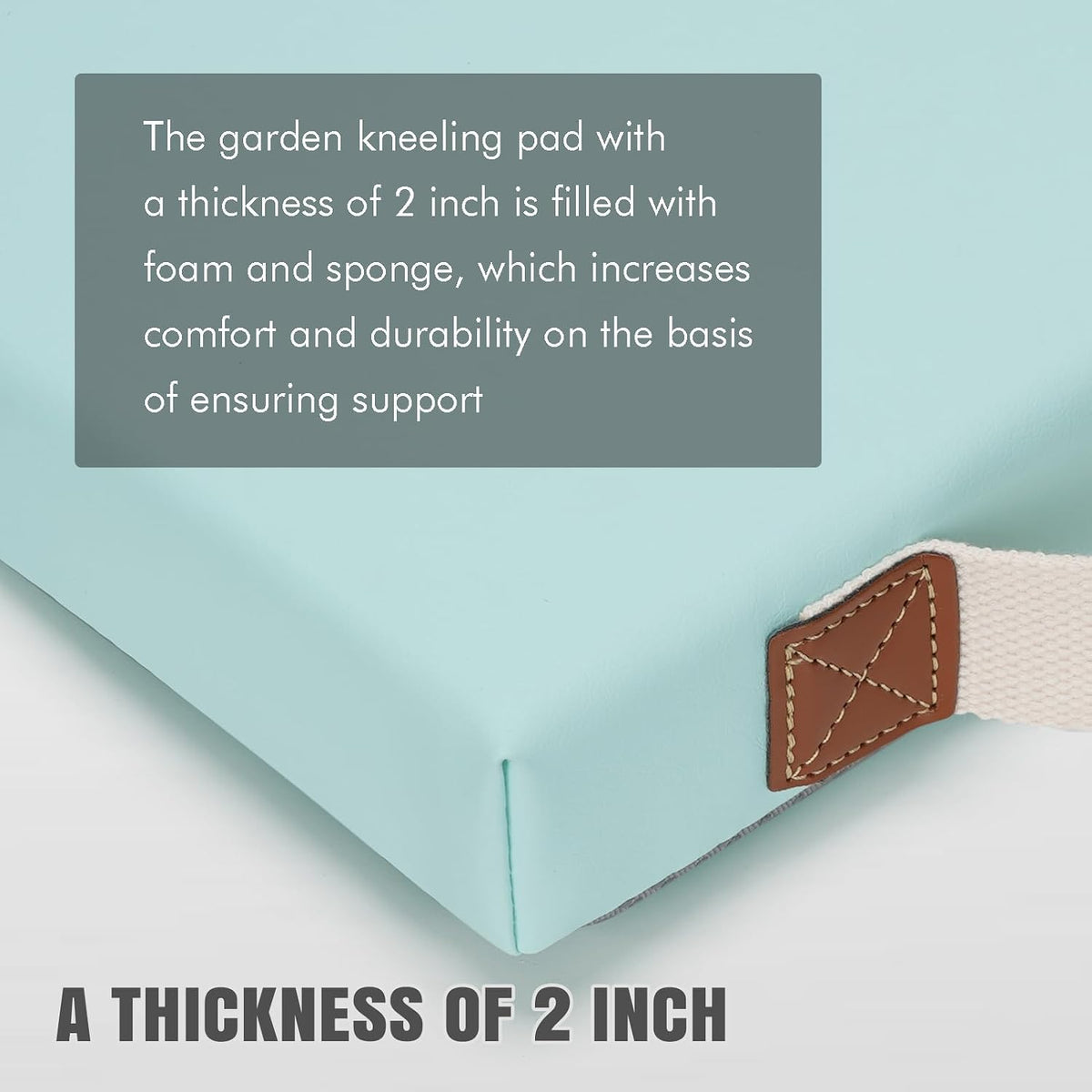 HappyPicnic Extra Thick Kneeling Pad, 1 Pack, Green, 17.5 x 11 x 2in
