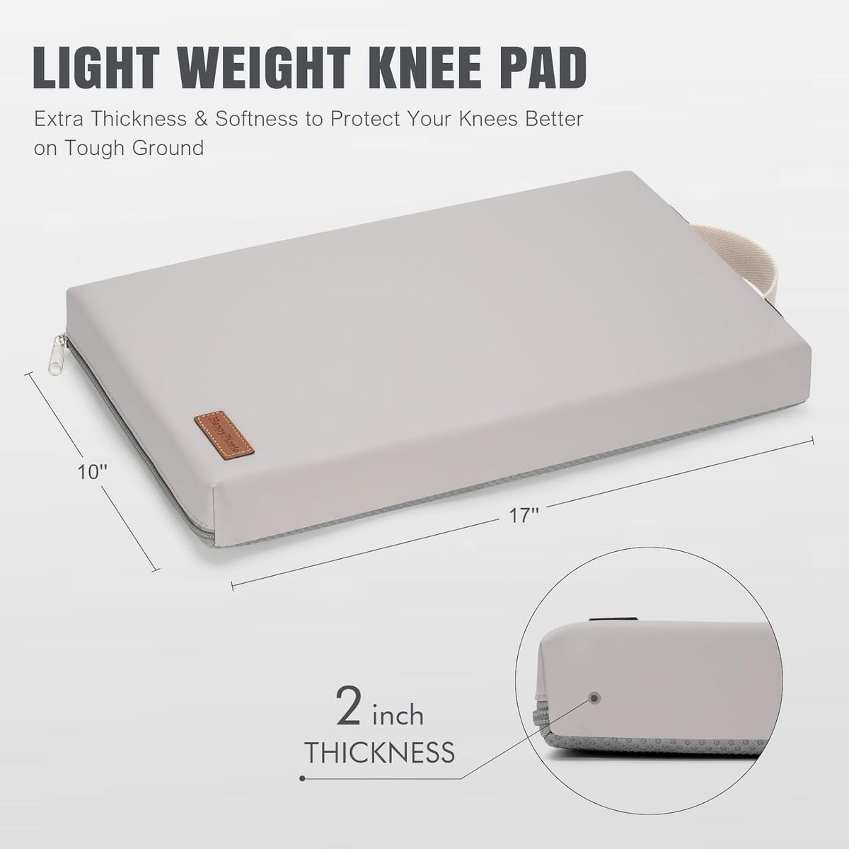 HappyPicnic Extra Thick Kneeling Pad, 1 Pack, Green, 17.5 x 11 x 2in