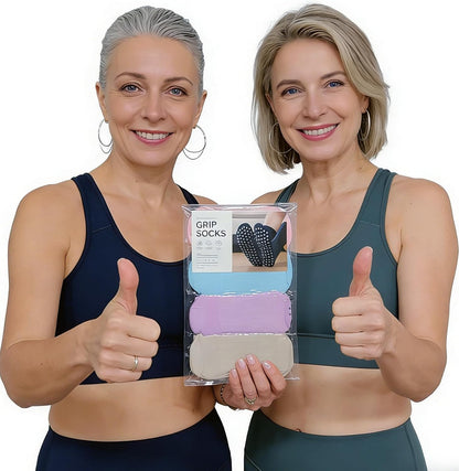 Non Slip Grip Socks for Men Women Crew Grippy Socks for Hospital Elderly