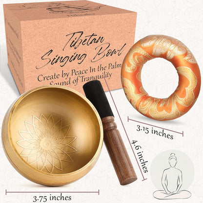 Relaehih Tibetan Singing Bowls, Meditation Chakra Sound Bowl Set