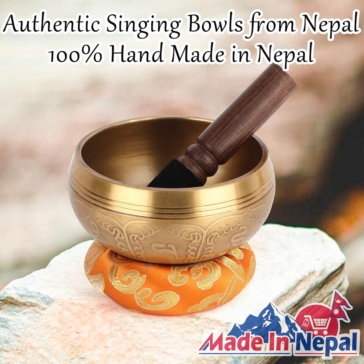 Relaehih Tibetan Singing Bowls, Meditation Chakra Sound Bowl Set
