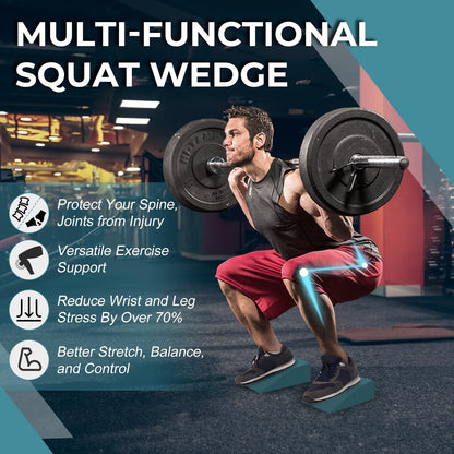 2 Pack Squat Wedge Blocks, Foot and Wrist Yoga Wedges