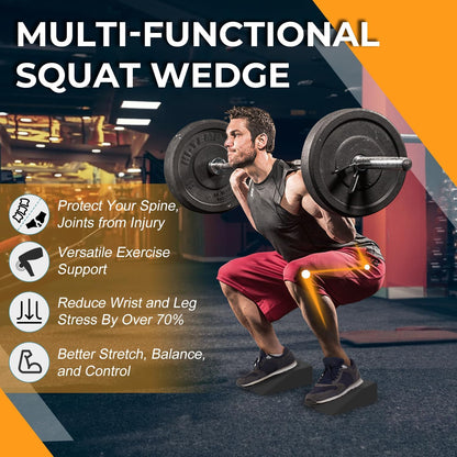 2 Pack Squat Wedge Blocks, Foot and Wrist Yoga Wedges