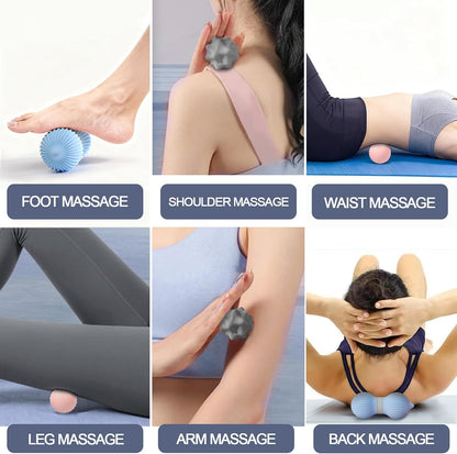 Silicone 3-Piece Massage Ball Set for Trigger Point Therapy