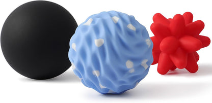 Silicone 3-Piece Massage Ball Set for Trigger Point Therapy