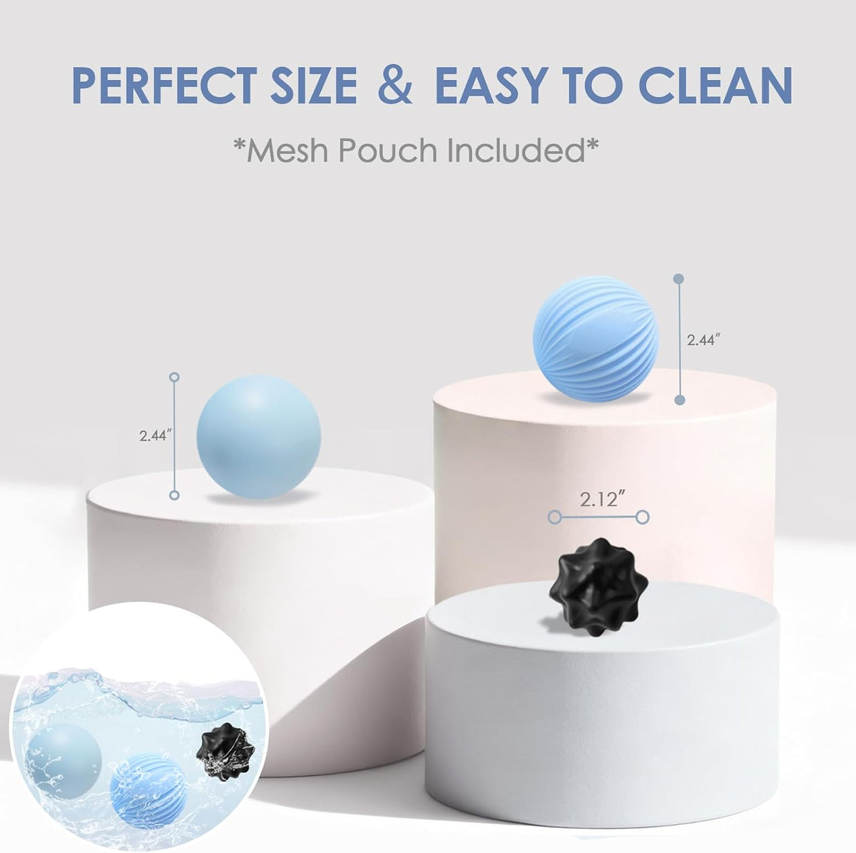 Silicone 3-Piece Massage Ball Set for Trigger Point Therapy
