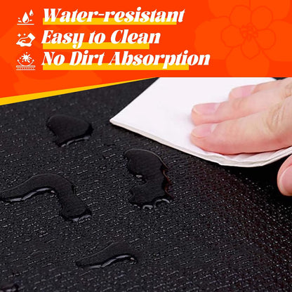 VTORY Extra Thick Large Exercise Mat, 8mm PVC Large Workout Mat 7x5/6x4