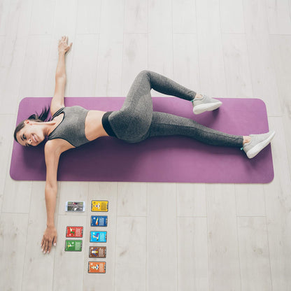 Yoga Exercise Cards: Designed by Certified Yoga Instructor.