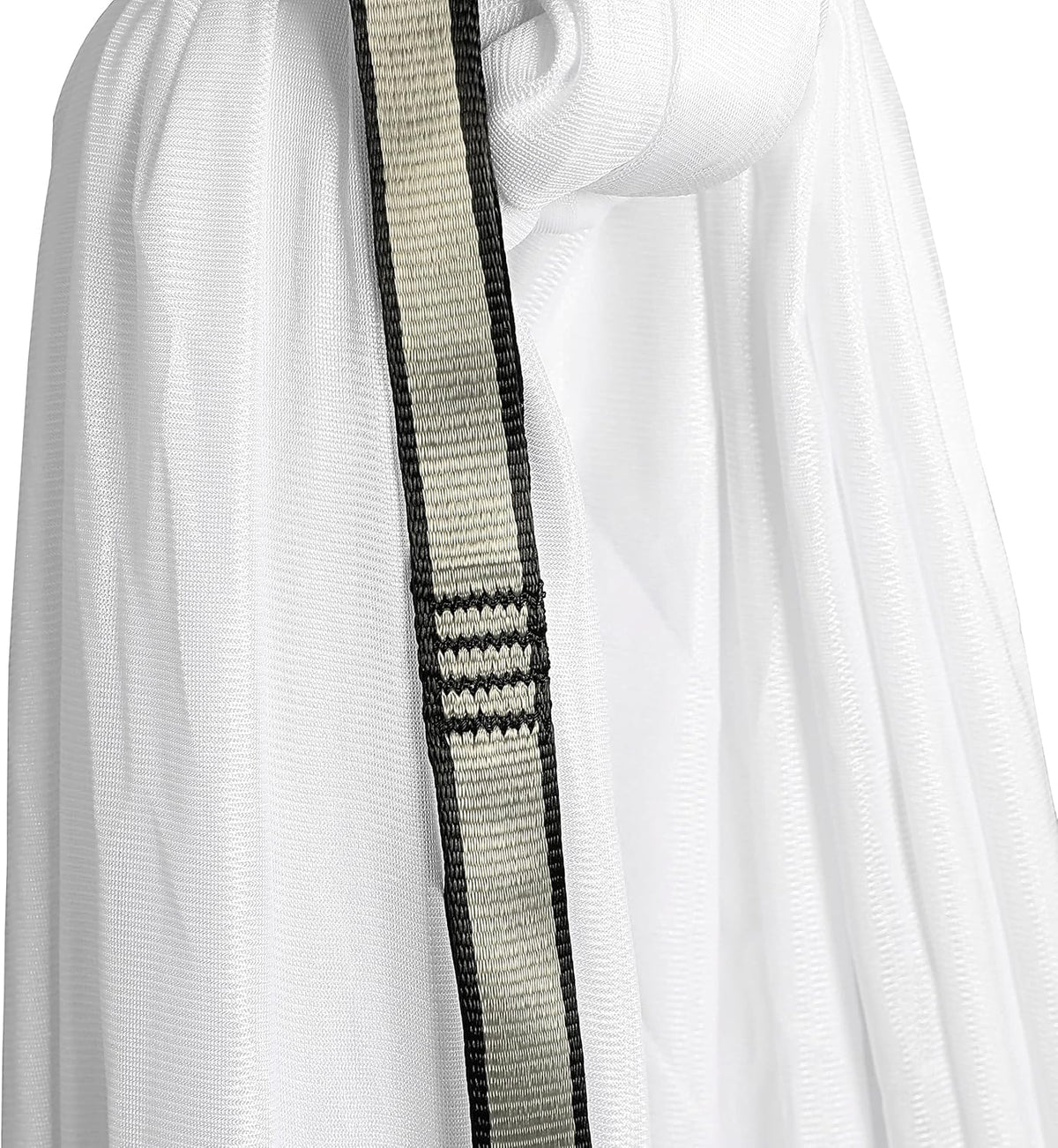 Aerial Silk Fabric Yoga Swing Kit For Fitness Yoga Inversions Flexibility Core Strength Dance White Nylon Fabric 6.6/13.1 Yards