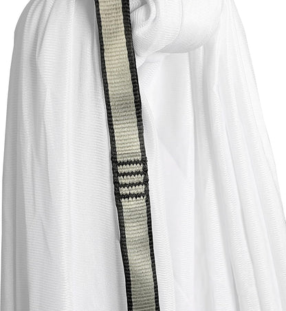 Aerial Silk Fabric Yoga Swing Kit For Fitness Yoga Inversions Flexibility Core Strength Dance White Nylon Fabric 6.6/13.1 Yards