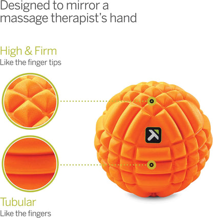 TriggerPoint GRID Ball Foam Massage Ball (5-Inch) , Orange