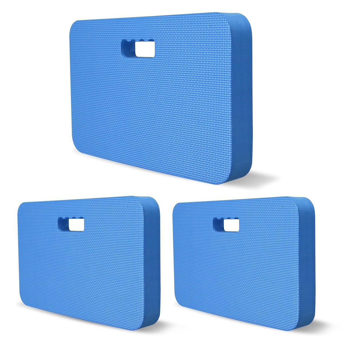 Extra Thick Garden Kneeling Pad, EVA Foam Kneeler Pad for Gardening, Baby Bath, Yoga, Pilates, Exercise, 18" x 11" x 1.5", Blue