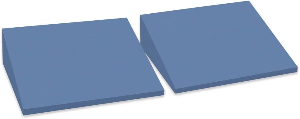 Yoga Wedge Blocks, XL Foam, 16.5°, 13 x 12.75 x 3.75 in, 2-Pack