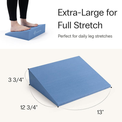 Yoga Wedge Blocks, XL Foam, 16.5°, 13 x 12.75 x 3.75 in, 2-Pack