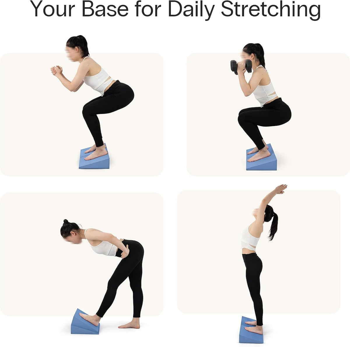 Yoga Wedge Blocks, XL Foam, 16.5°, 13 x 12.75 x 3.75 in, 2-Pack