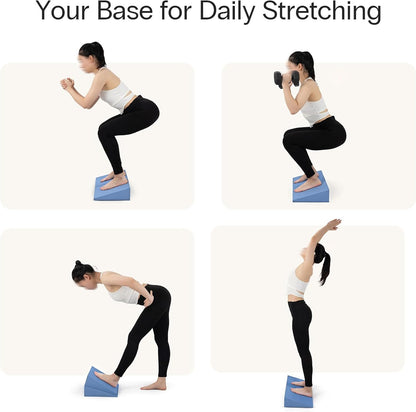 Yoga Wedge Blocks, XL Foam, 16.5°, 13 x 12.75 x 3.75 in, 2-Pack