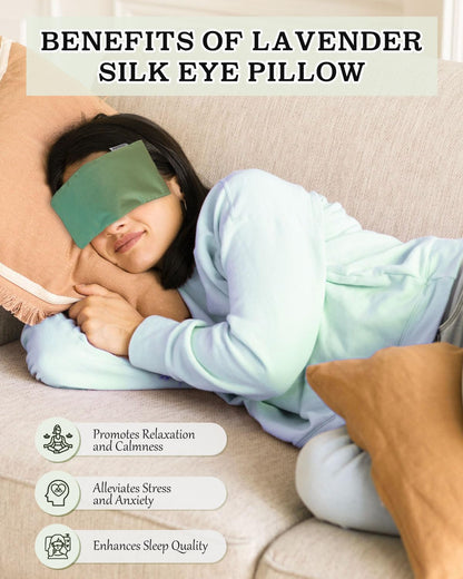 Lavender Eye Pillow for Sleeping, Weighted Eye Mask for Spa, Yoga