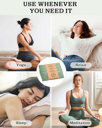 Lavender Eye Pillow for Sleeping, Weighted Eye Mask for Spa, Yoga
