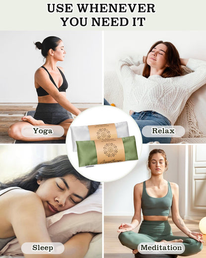Lavender Eye Pillow for Sleeping, Weighted Eye Mask for Spa, Yoga