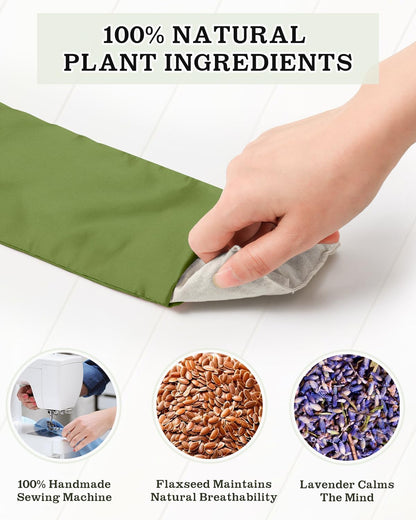 Lavender Eye Pillow for Sleeping, Weighted Eye Mask for Spa, Yoga