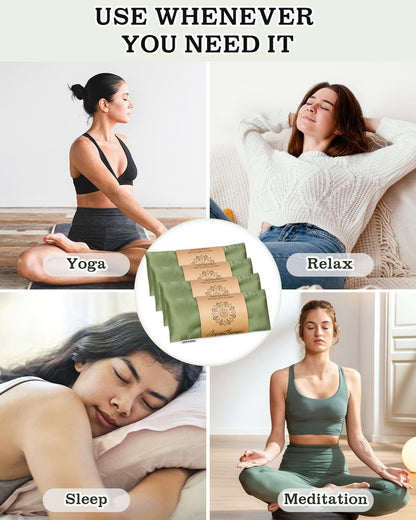 Lavender Eye Pillow for Sleeping, Weighted Eye Mask for Spa, Yoga