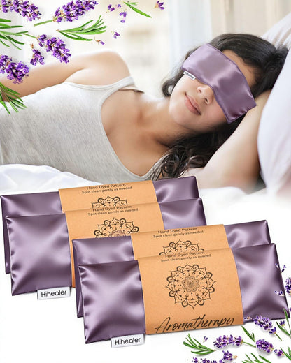 Lavender Eye Pillow for Sleeping, Weighted Eye Mask for Spa, Yoga