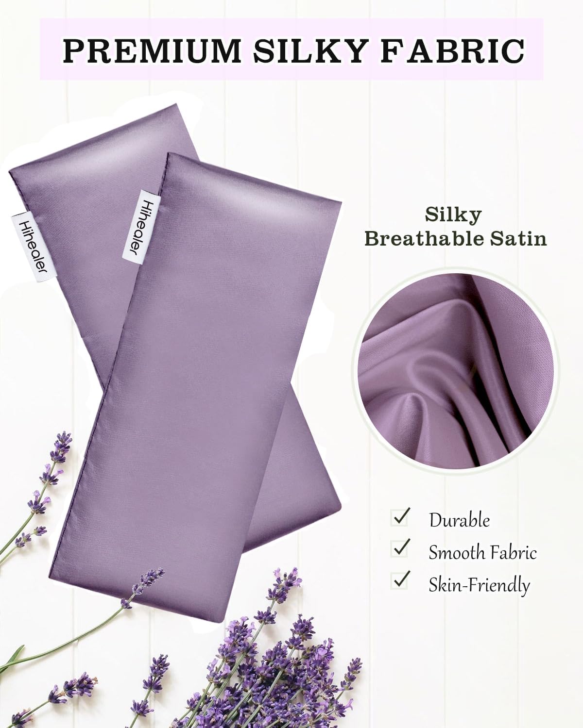 Lavender Eye Pillow for Sleeping, Weighted Eye Mask for Spa, Yoga