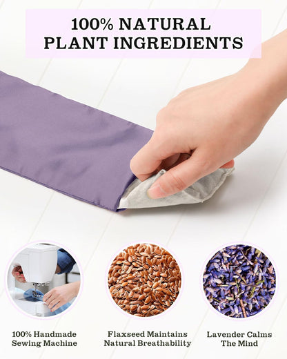 Lavender Eye Pillow for Sleeping, Weighted Eye Mask for Spa, Yoga