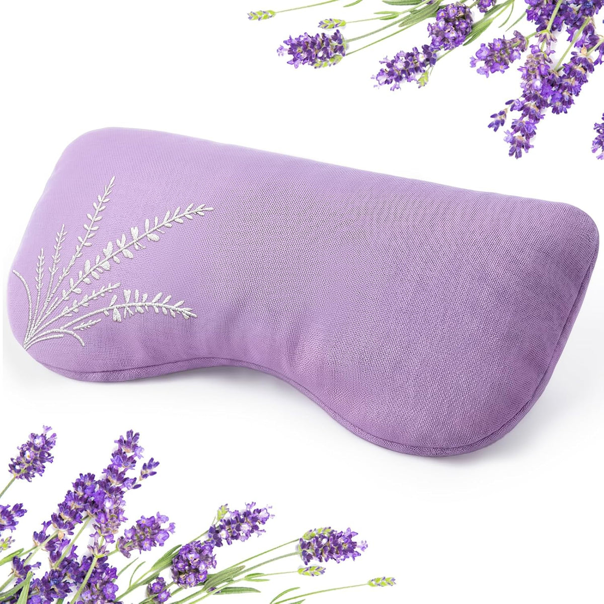 Weighted Lavender Eye Pillow, Linen Flaxseed Eye Mask for Sleeping