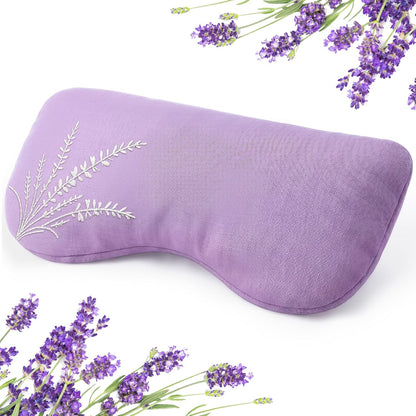 Weighted Lavender Eye Pillow, Linen Flaxseed Eye Mask for Sleeping