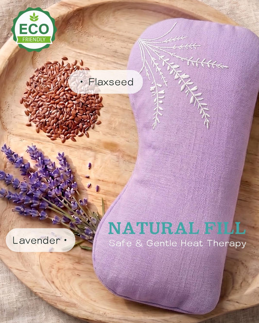 Weighted Lavender Eye Pillow, Linen Flaxseed Eye Mask for Sleeping