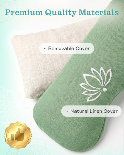 Weighted Lavender Eye Pillow, Linen Flaxseed Eye Mask for Sleeping
