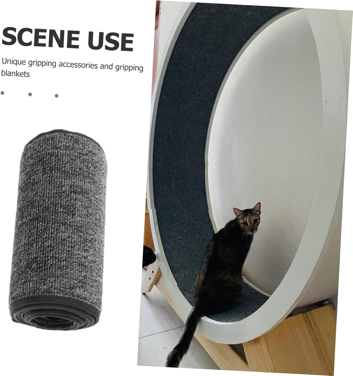 Cat Wheel Replacement Pad Non- Exercise Mat for Cats Kittens Scratching Pad Easy to Fit and